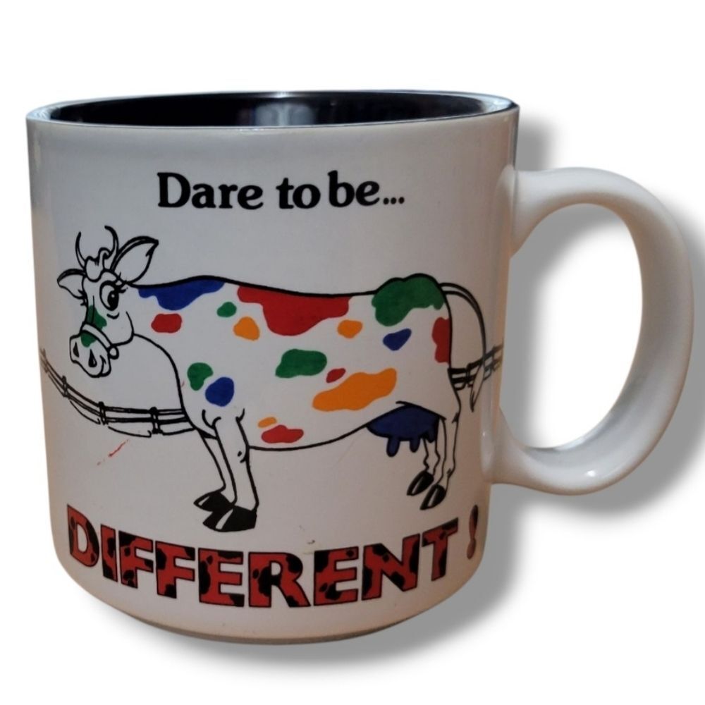Vintage Coffee Mug Vintage Mugz By Ganz "Dare To Be... Different" Mug Multicolor